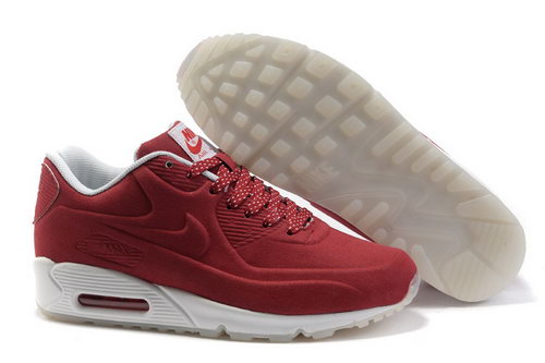Nike Air Max 90 Hyp Prm Unisex Red White Running Shoes Uk